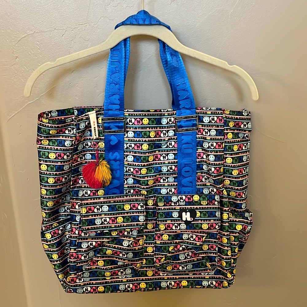 HARAJUKU LOVERS by GWEN STEFANI • Rainbow Emoji Tote Bag • Great condition!